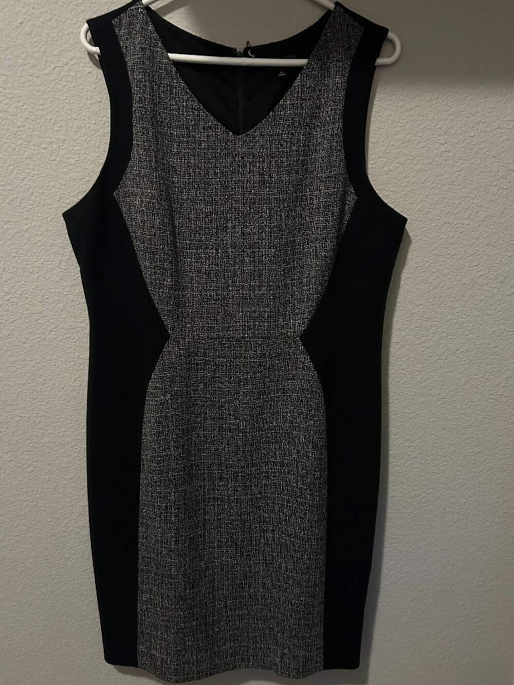 The Limited Tweed Colorblock Sheath Dress Black Grey – Women's Size 14